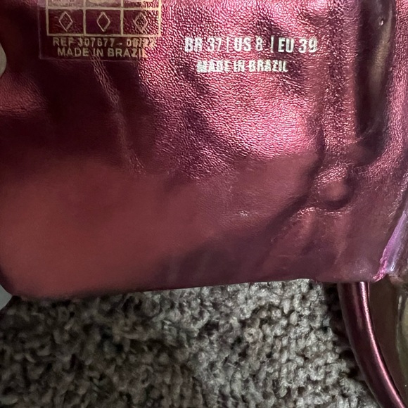 FARM Rio Brazil Bronze Palm Monstera
Metallic Slides Shoes Sandals 
SZ-8 GUC - Picture 5 of 7